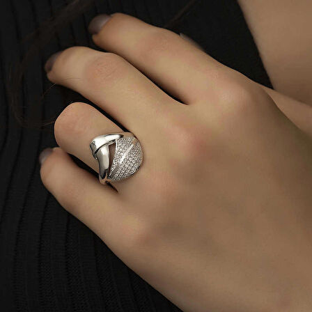 ​Gümüş Fantazi Model Kadın Yüzük