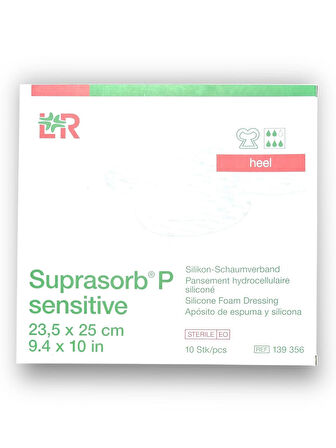 Suprasorb P Sensitive Topuk İçin 5 Katmanlı Silikon Köpük Yara Örtüsü 23,5 x 25 cm – Ref 139356 – 1 Adet