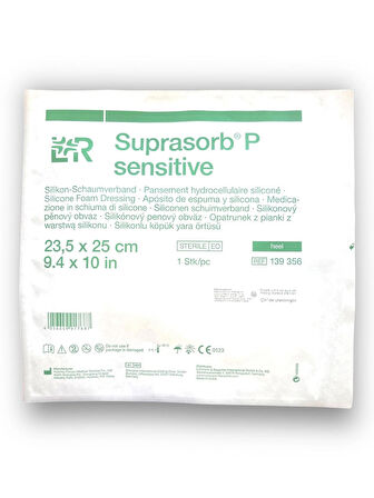 Suprasorb P Sensitive Topuk İçin 5 Katmanlı Silikon Köpük Yara Örtüsü 23,5 x 25 cm – Ref 139356 – 1 Adet