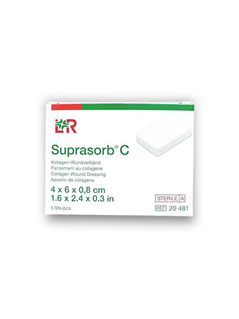 Suprasorb C Kolajen (COLLAGEN) İçerikli Yara Örtüsü 4 cm x 6 cm x 0,8 cm – Ref 20481 – 1 Adet