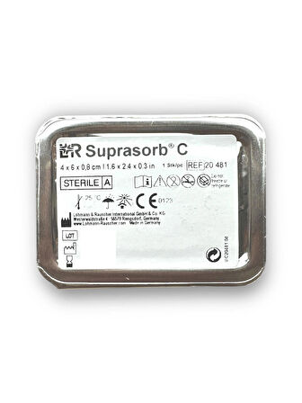 Suprasorb C Kolajen (COLLAGEN) İçerikli Yara Örtüsü 4 cm x 6 cm x 0,8 cm – Ref 20481 – 5 Adet (1 Kutu)