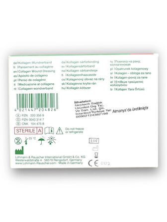 Suprasorb C Kolajen (COLLAGEN) İçerikli Yara Örtüsü 6 cm x 8 cm x 0,8 cm – Ref 20482 – 1 Adet