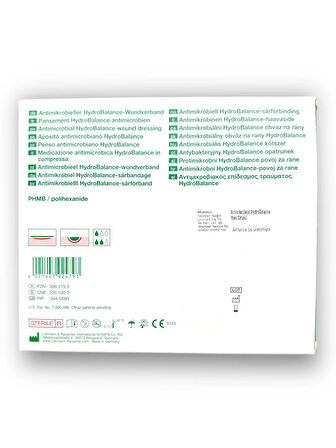 Suprasorb X + PHMB Antimikrobiyal HydroBalance Yara Örtüsü 9 x 9 Cm Kare – Ref 20541 – 5 Adet (1 KUTU)