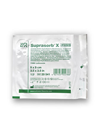 Suprasorb X + PHMB Antimikrobiyal HydroBalance Yara Örtüsü 9 x 9 Cm Kare – Ref 20541 – 5 Adet (1 KUTU)
