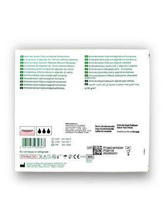 Suprasorb A + Ag Kalsiyum Aljinatlı ve Gümüşlü Yara Örtüsü 10 x 10 cm – Ref 20571 – 10 Adet (1 KUTU)