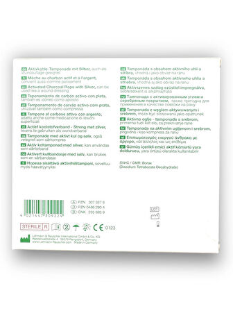 Vliwaktiv Ag Gümüşlü ve Emici Aktif Kömürlü Yara Örtüsü 10 x 10 cm – Ref 20701 – 1 Adet