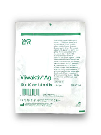 Vliwaktiv Ag Emici Pedli Aktif Karbon Yara Örtüsü 10 cm x 10 cm – Ref 20705 – 1 Adet