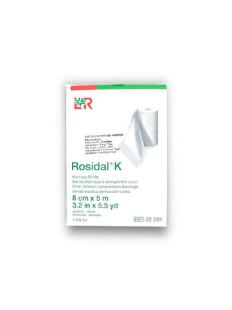 Rosidal K Kısa Gerilimli Kompresyon Bandajı 8 cm x 5 m – Ref 22201 – 1 Adet