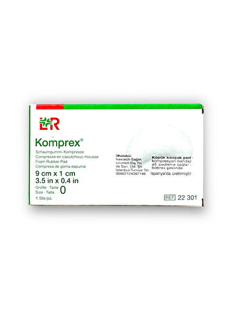 Komprex Köpük Kauçuk Destek Pedi 9 cm x 1 cm - Ref 22301 - 1 Adet (1 Kutu)