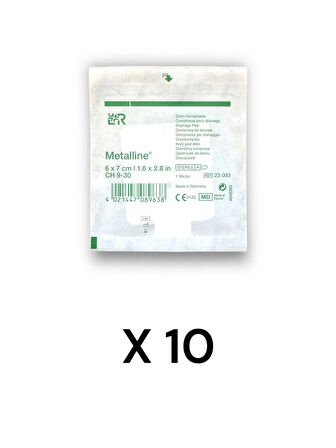 Metalline Trakeostomi Kanül Pedi 6 x 7 cm – Ref 23093 – 10 Adet