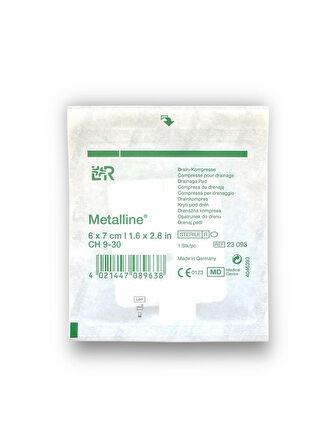 Metalline Trakeostomi Kanül Pedi 6 x 7 cm – Ref 23093 – 50 Adet (1 KUTU)