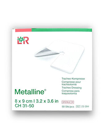 Metalline Trakeostomi Kanül Pedi 8 x 9 cm – Ref 23094 – 10 Adet