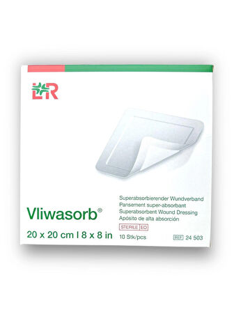Vliwasorb Süper Emici Yara Örtüsü 20 x 20 cm – Ref 24503 – 1 Adet