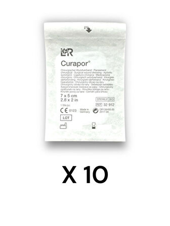 Curapor Cerrahi Yara Örtüsü 7 x 5 cm – Ref 32912 – 10 Adet