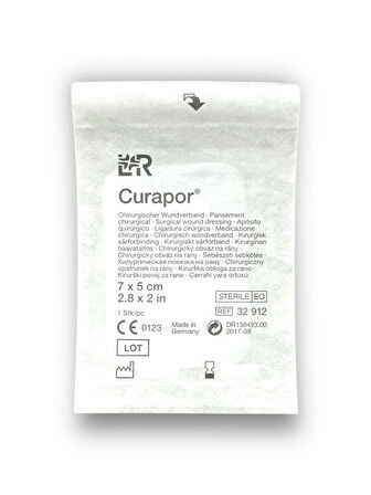 Curapor Cerrahi Yara Örtüsü 7 x 5 cm – Ref 32912 – 100 Adet (1 KUTU)