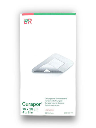 Curapor Cerrahi Yara Örtüsü 10 x 20 cm – Ref 32915 – 10 Adet