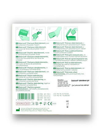 Debrisoft Pad Mekanik (yara) Debridman Pedi 10 x 10 cm – Ref 34321 – 5 Adet (1 KUTU)