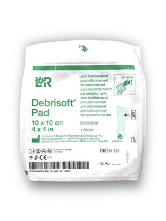Debrisoft Pad Mekanik (yara) Debridman Pedi 10 x 10 cm – Ref 34321 – 5 Adet (1 KUTU)