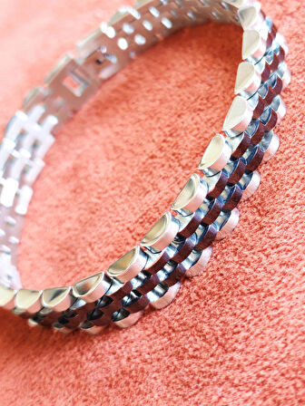 Çelik Roleks Kordon Siyah Erkek Bileklik