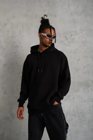 3 İplik Kapşonlu Sweatshirt Hoodie