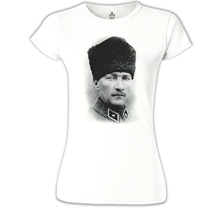 Atatürk Beyaz Bayan Tshirt