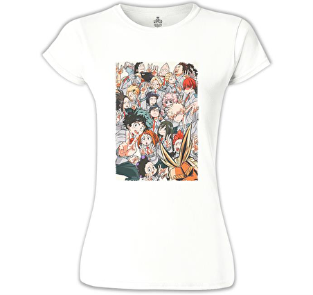 My Hero Academia Beyaz Bayan Tshirt