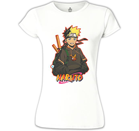 Naruto Ninja Beyaz Bayan Tshirt