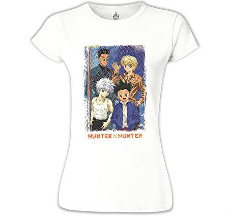 Hunter x Hunter Beyaz Bayan Tshirt