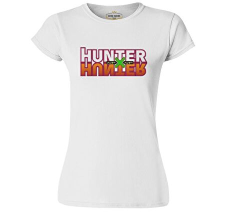Hunter X Hunter - Logo Beyaz Bayan Tshirt