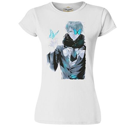 Anime Character Beyaz Bayan Tshirt