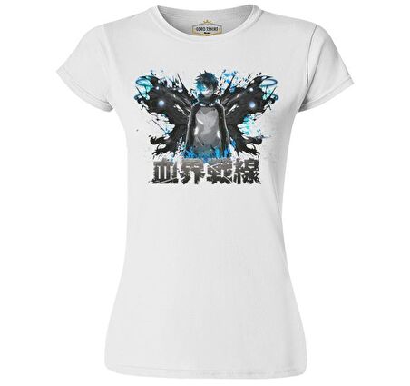 Anime Boy Character Beyaz Bayan Tshirt