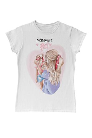 Mommy's Girl Anneler Günü Beyaz Bayan Tshirt