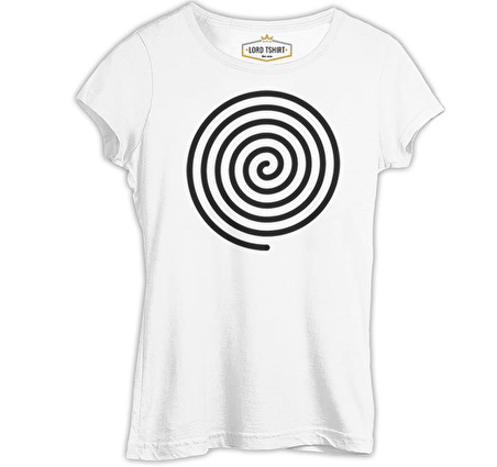 Deep by Spiral Beyaz Bayan Tshirt