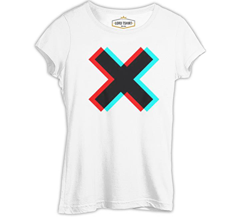 X by Colors Beyaz Bayan Tshirt