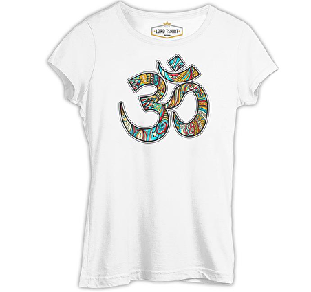 Yoga - Logo Beyaz Bayan Tshirt