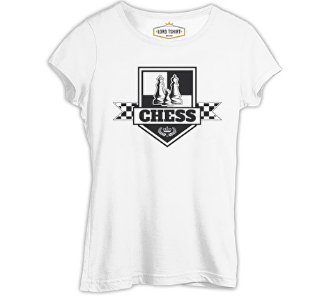 Satranç - XX Beyaz Bayan Tshirt