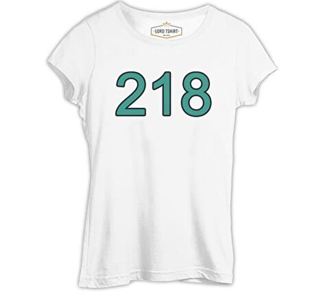 Squid Game - 218 Beyaz Bayan Tshirt