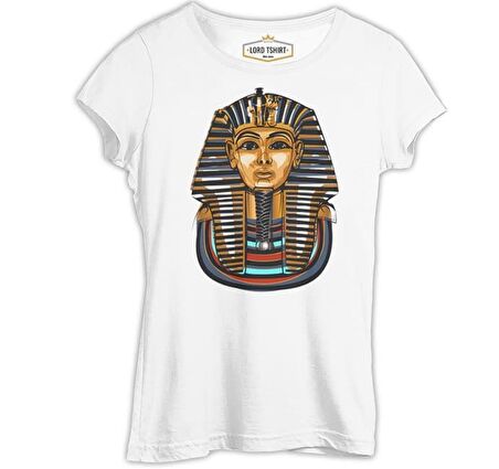 Mısır - Tutankhamun Beyaz Bayan Tshirt