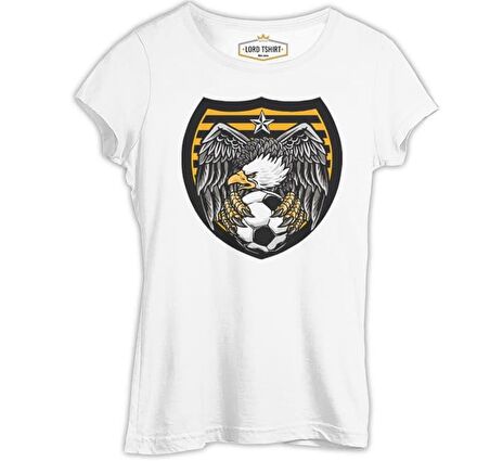Futbol - Top Pençe Kartal Beyaz Bayan Tshirt