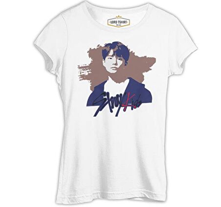 Stray Kids - K Beyaz Bayan Tshirt