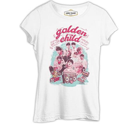 Golden Child - Shining Beyaz Bayan Tshirt