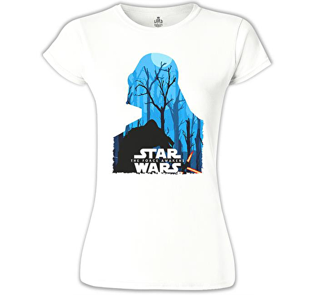 Star Wars - The Force Awakens 2 Beyaz Bayan Tshirt