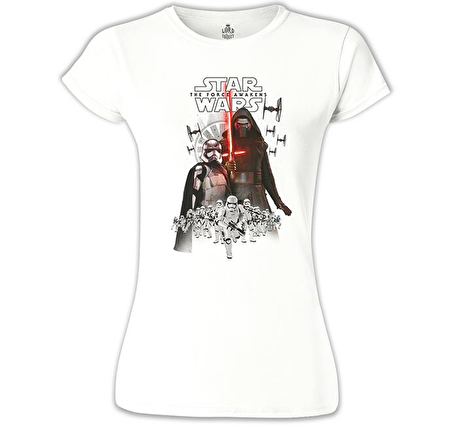 Star Wars - The Force Awakens 11 Beyaz Bayan Tshirt
