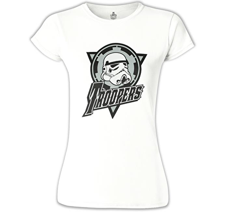 Star Wars - Trooper 2 Beyaz Bayan Tshirt