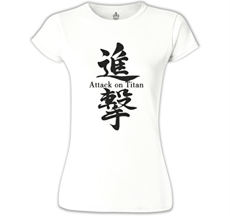 Attack on Titan - Sign Beyaz Bayan Tshirt