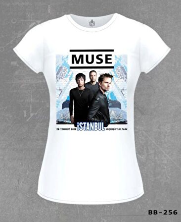 Muse - İstanbul Beyaz Bayan Tshirt