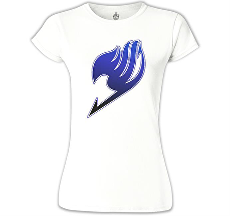 Fairy Tail - Logo Beyaz Bayan Tshirt