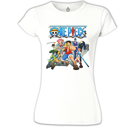 One Piece 2 Beyaz Bayan Tshirt