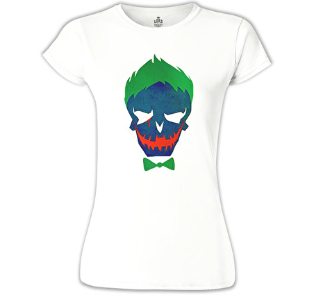 Suicide Squad - Joker Beyaz Bayan Tshirt