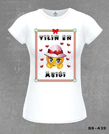 Yılın En Aşığı Beyaz Kadın Tshirt